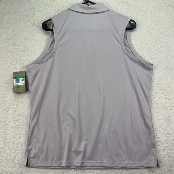 Small  New Nike Women's Platinum Violet Victory Sleeveless Polo MSRP:$52.00 - Picture 4 of 5